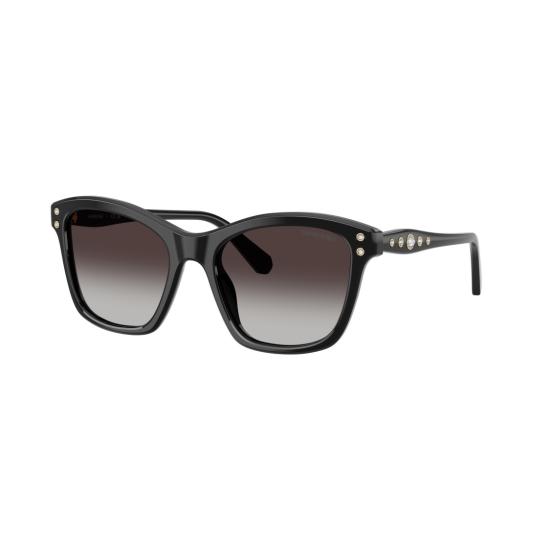 26SS 스와로브스키 선글라스 0Sk6063 크리스털 장식이 있는 볼드 스퀘어 프레임 - SWAROVSKI