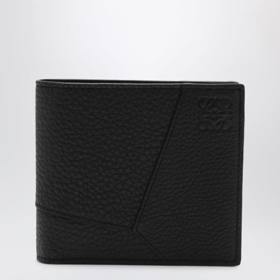 26FW 로에베 퍼즐 그레인 카프스킨 바이폴드 월렛 C510302X23LE Black