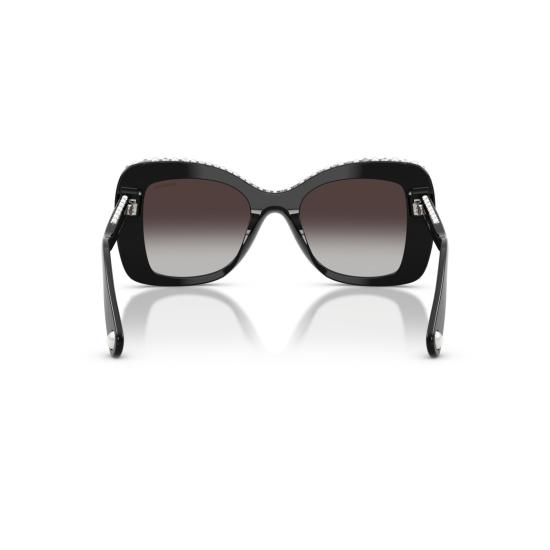 26SS 스와로브스키 선글라스 0Sk6062u 크리스탈 장식이 있는 오버사이즈 스퀘어 - SWAROVSKI