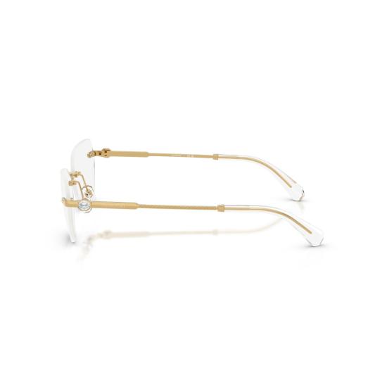 26SS 스와로브스키 선글라스 0Sk1031 무테 골드 메탈 안경 (텍스처 처리된 템플 포함) - SWAROVSKI