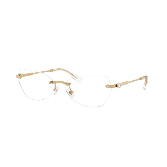 26SS 스와로브스키 선글라스 0Sk1031 무테 골드 메탈 안경 (텍스처 처리된 템플 포함) - SWAROVSKI