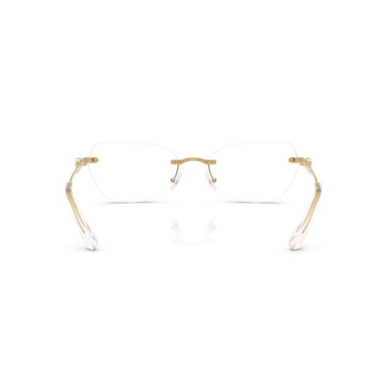 26SS 스와로브스키 선글라스 0Sk1031 무테 골드 메탈 안경 (텍스처 처리된 템플 포함) - SWAROVSKI