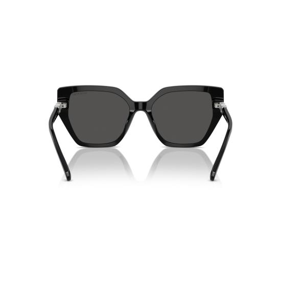 26SS 스와로브스키 선글라스 0Sk6016 크리스탈 장식이 있는 오버사이즈 스퀘어 프레임 - SWAROVSKI