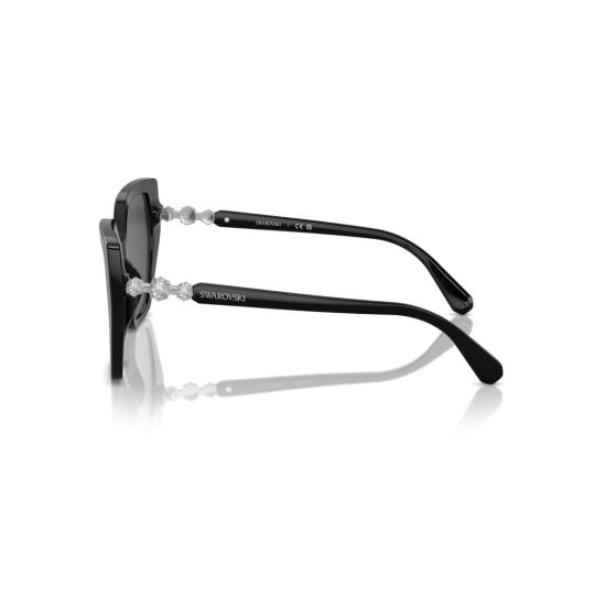 26SS 스와로브스키 선글라스 0Sk6016 크리스탈 장식이 있는 오버사이즈 스퀘어 프레임 - SWAROVSKI