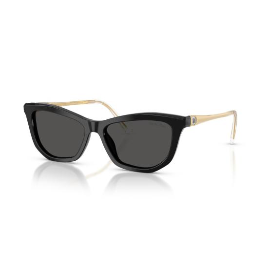 26SS 스와로브스키 선글라스 0Sk6057 볼드 블랙 아세테이트 캣아이  (크리스탈 장식) - SWAROVSKI