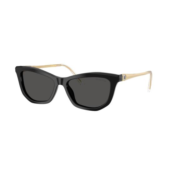 26SS 스와로브스키 선글라스 0Sk6057 볼드 블랙 아세테이트 캣아이  (크리스탈 장식) - SWAROVSKI