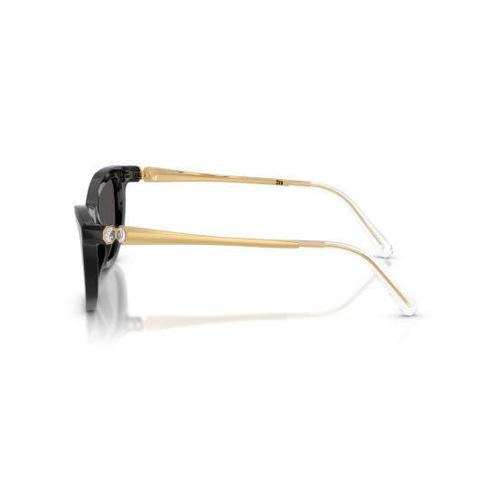 26SS 스와로브스키 선글라스 0Sk6057 볼드 블랙 아세테이트 캣아이  (크리스탈 장식) - SWAROVSKI