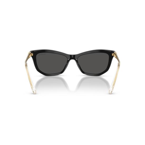 26SS 스와로브스키 선글라스 0Sk6057 볼드 블랙 아세테이트 캣아이  (크리스탈 장식) - SWAROVSKI
