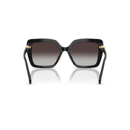 26SS 스와로브스키 선글라스 0Sk6049 크리스탈 장식이 있는 오버사이즈 블랙 아세테이트 - SWAROVSKI