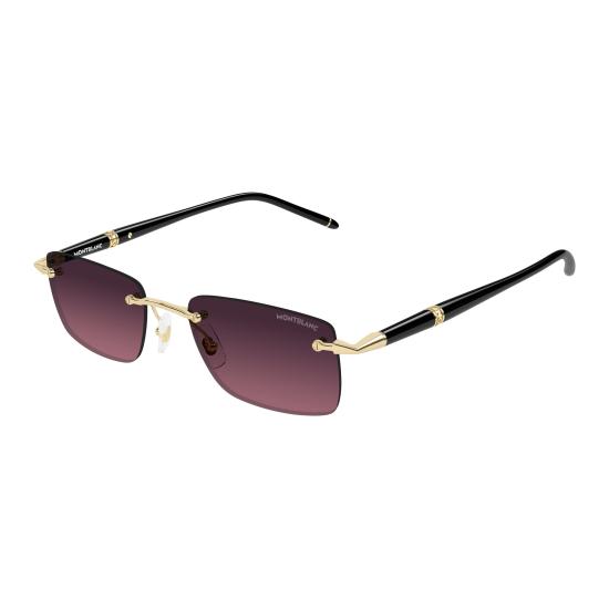26SS 몽블랑 선글라스 MB0344S 009 GOLD BLACK GREY - MONTBLANC