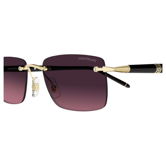 26SS 몽블랑 선글라스 MB0344S 009 GOLD BLACK GREY - MONTBLANC