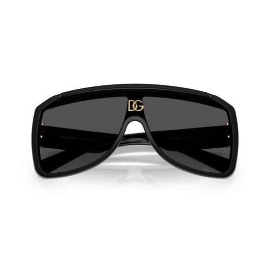 26SS 돌체앤가바나 선글라스 0Dg6205 골드 액센트가 있는 오버사이즈 직사각형 - DOLCE & GABBANA