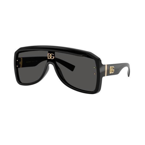 26SS 돌체앤가바나 선글라스 0Dg6205 골드 액센트가 있는 오버사이즈 직사각형 - DOLCE & GABBANA