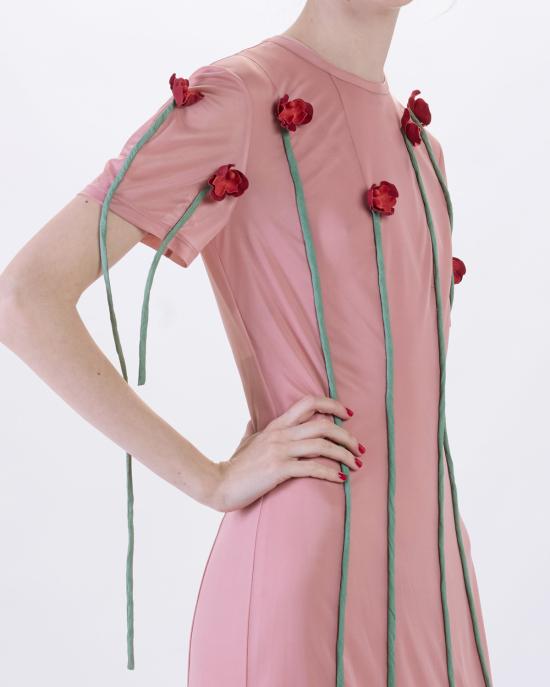 26SS 모스키노 롱 원피스 0423 0446 1187 ROSA MULTI - MOSCHINO