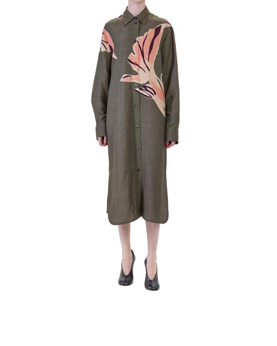 26SS 폴 스미스 미디 원피스 W1R 715D V11225 35 VERDE MULTI - PAUL SMITH