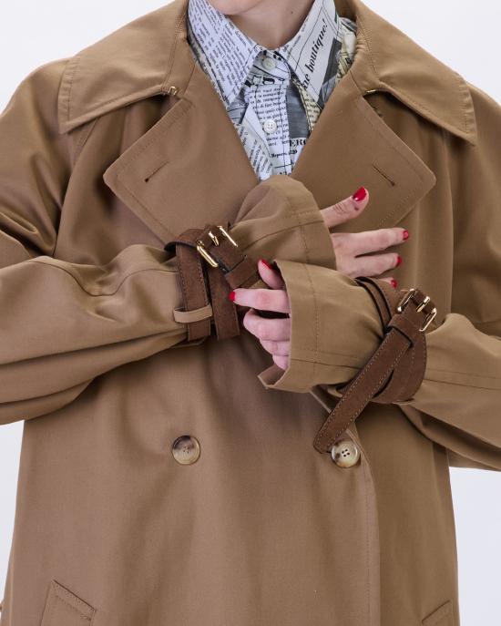 26SS 모스키노 트렌치 코트 0603 0517 0145 MARRONE - MOSCHINO