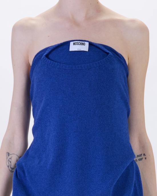 26SS 모스키노 반팔 티셔츠 0880 0505 0299 BLU - MOSCHINO
