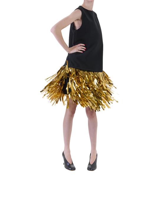 26SS 모스키노 숏 원피스 0435 0524 2555 NERO ORO - MOSCHINO