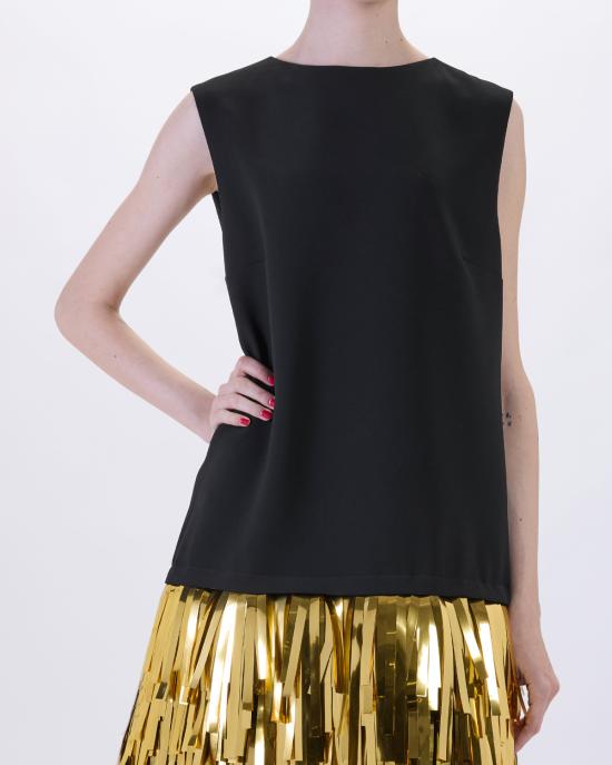 26SS 모스키노 숏 원피스 0435 0524 2555 NERO ORO - MOSCHINO