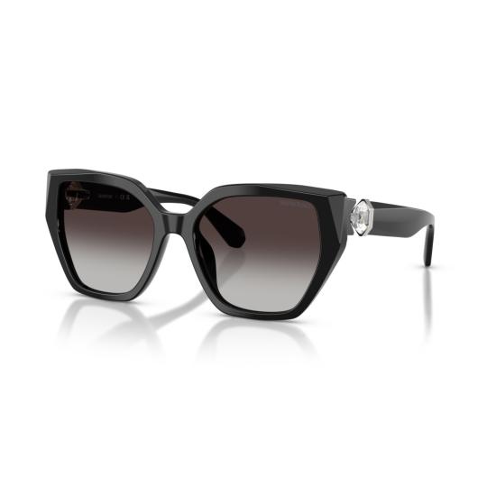 26SS 스와로브스키 선글라스 0Sk6044u 크리스탈 장식 오버사이즈 스퀘어 프레임 - SWAROVSKI