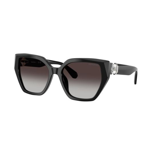 26SS 스와로브스키 선글라스 0Sk6044u 크리스탈 장식 오버사이즈 스퀘어 프레임 - SWAROVSKI
