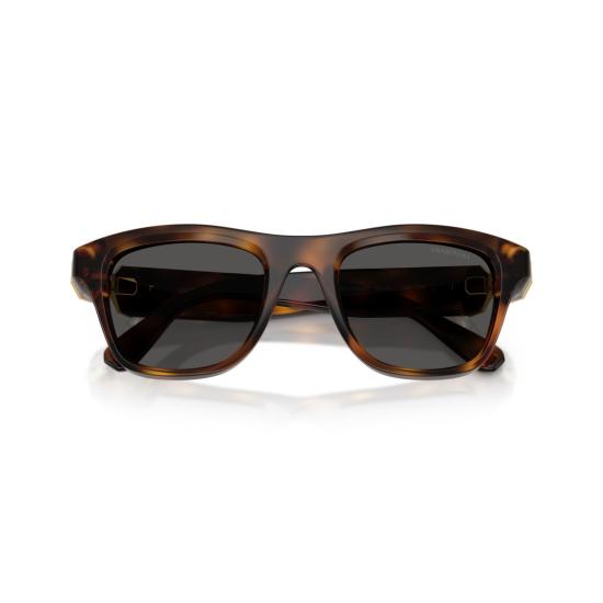 26SS 스와로브스키 선글라스 0Sk6056u 크리스탈 장식이 있는 직사각형 호피무늬 - SWAROVSKI