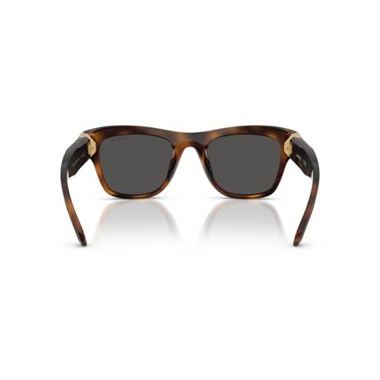 26SS 스와로브스키 선글라스 0Sk6056u 크리스탈 장식이 있는 직사각형 호피무늬 - SWAROVSKI