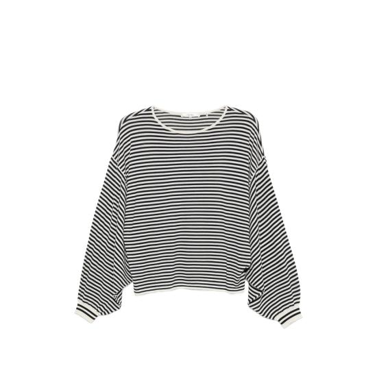 26SS 프레임 스웨터 WS26KSW009 CREM WHITE BLACK