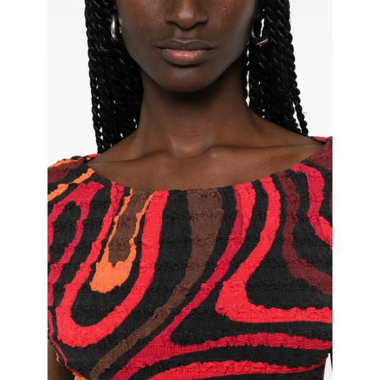 26SS 푸찌 원피스 6HJG50 6H768 002 RED BLACK - PUCCI