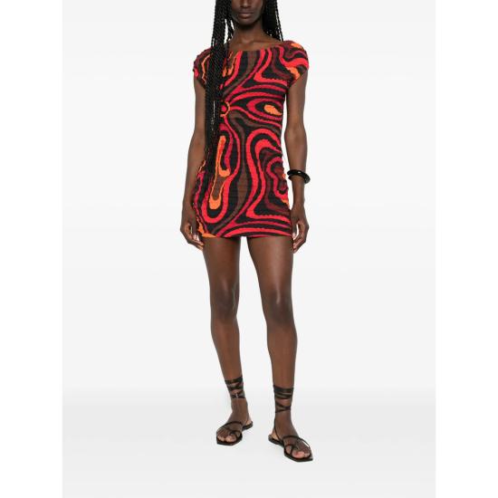 26SS 푸찌 원피스 6HJG50 6H768 002 RED BLACK - PUCCI