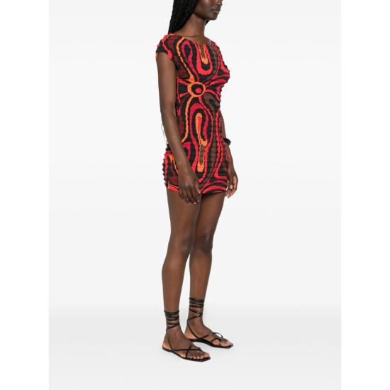 26SS 푸찌 원피스 6HJG50 6H768 002 RED BLACK - PUCCI