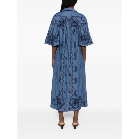 26FW 짐머만 미디 원피스 8358DSS261 BLUE - ZIMMERMANN