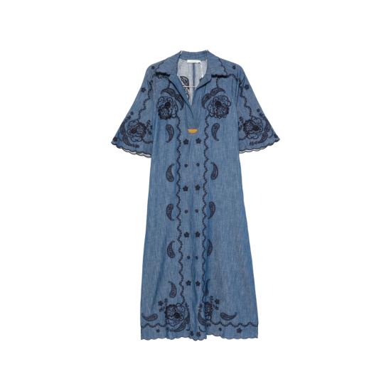 26FW 짐머만 미디 원피스 8358DSS261 BLUE