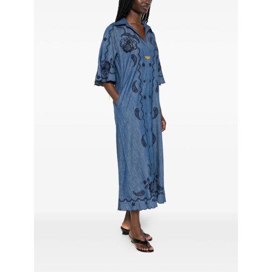 26FW 짐머만 미디 원피스 8358DSS261 BLUE - ZIMMERMANN