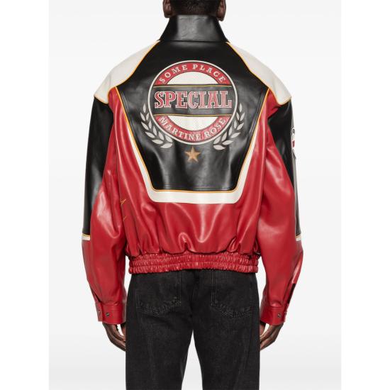 26SS 마틴로즈 가죽 자켓 571LP28068 BLK BLACK RED - MARTINE ROSE