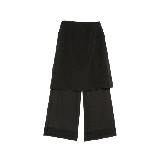 26SS 빅토리아 찬 팔라초 팬츠 SS26025BL BLACK