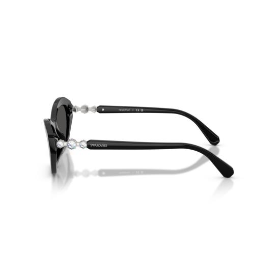 26SS 스와로브스키 선글라스 0Sk6048 크리스탈 장식 각진 - SWAROVSKI