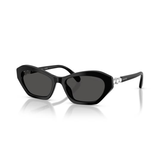 26SS 스와로브스키 선글라스 0Sk6048 크리스탈 장식 각진 - SWAROVSKI