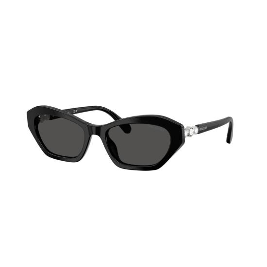 26SS 스와로브스키 선글라스 0Sk6048 크리스탈 장식 각진 - SWAROVSKI