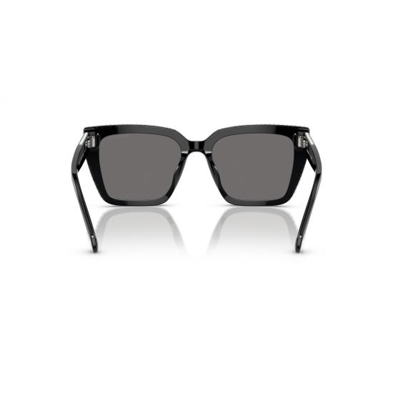 26SS 스와로브스키 선글라스 0Sk6013 크리스탈 장식이 있는 오버사이즈 스퀘어 프레임 - SWAROVSKI