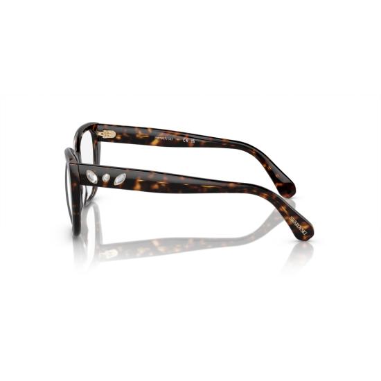 26SS 스와로브스키 선글라스 0Sk2008 오버사이즈 스퀘어 호피무늬 안경 (크리스탈 장식) - SWAROVSKI