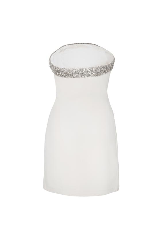 26SS 아멘쿠튀르 미디 원피스 ACW25407 D09 Bianco - AMEN COUTURE