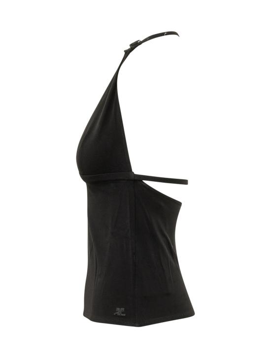 26SS 쿠레쥬 반팔 티셔츠 226JTO521JS0145 9999 BLACK - COURREGES