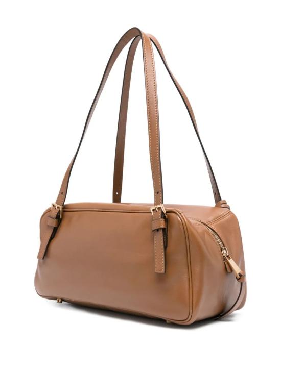 26SS 베르사체 VERSACE TAG 나파 라지 볼링백 1016428 1A13171 1N19V BROWN VERSACE GOLD - VERSACE