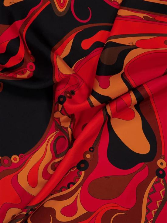 26SS 에밀리오푸치 머플러/스카프 6HGB43 6HC13 2 ORANGE BLACK - EMILIO PUCCI