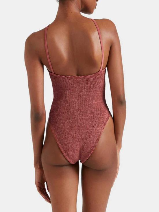 26SS 훈자 지 비치웨어 SJASMINET METALLIC ROSEWOOD - HUNZA G