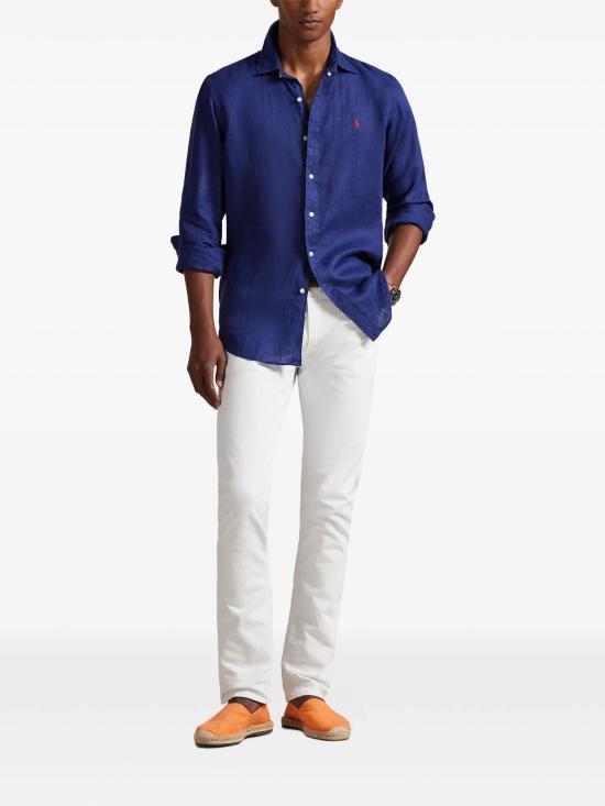 26SS 랄프 로렌 긴팔 셔츠 710966294503 NEW CLASSIC NAVY