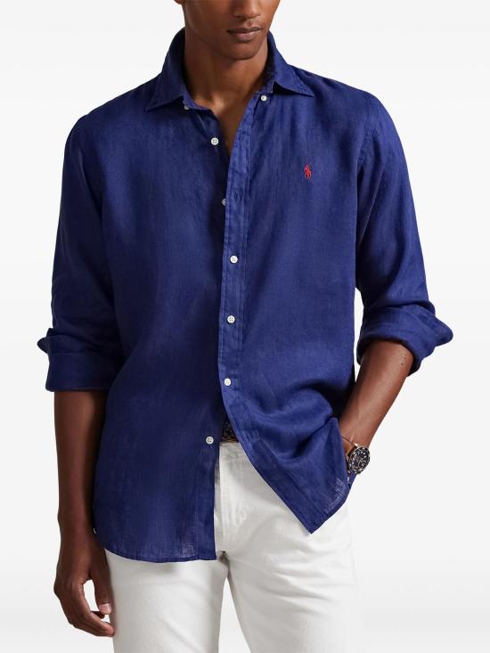 26SS 랄프 로렌 긴팔 셔츠 710966294503 NEW CLASSIC NAVY - RALPH LAUREN