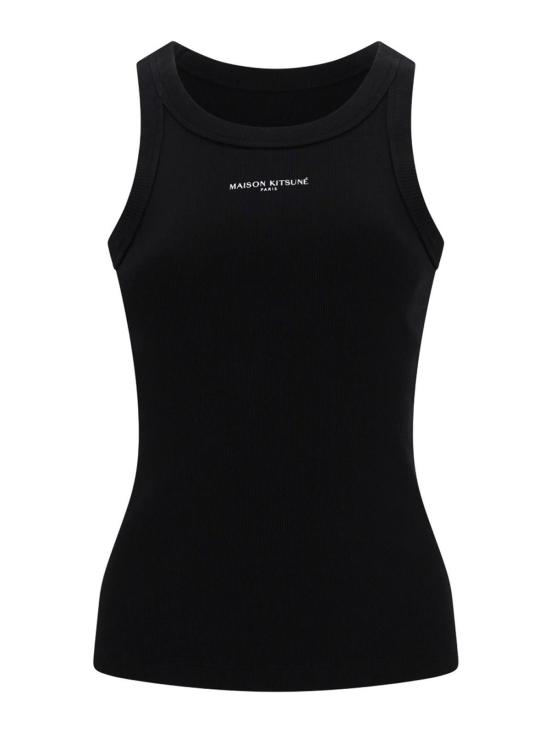 26SS 메종키츠네 민소매 티셔츠 QW00600KA0033P199 Black