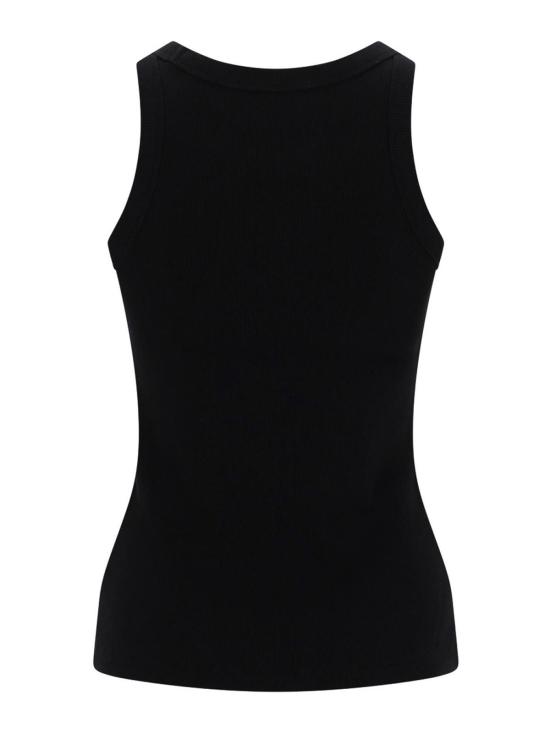 26SS 메종키츠네 민소매 티셔츠 QW00600KA0033P199 Black - MAISON KITSUNE